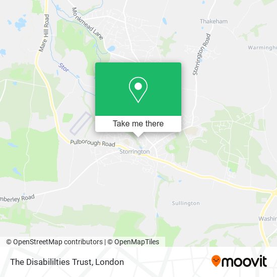 The Disabililties Trust map