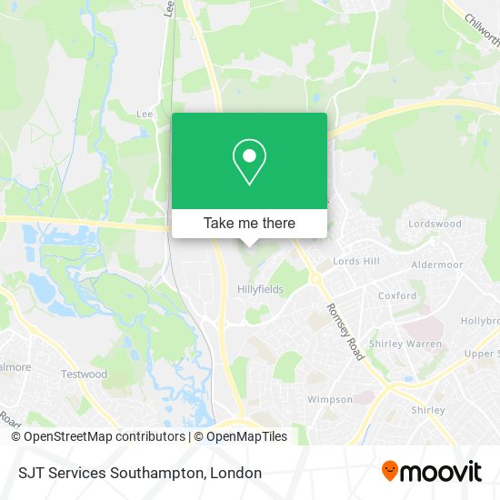 SJT Services Southampton map