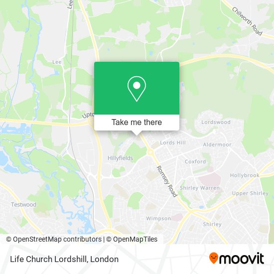Life Church Lordshill map
