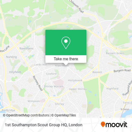 1st Southampton Scout Group HQ map