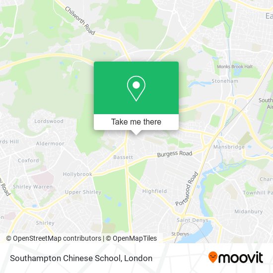 Southampton Chinese School map