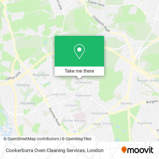Cookerburra Oven Cleaning Services map