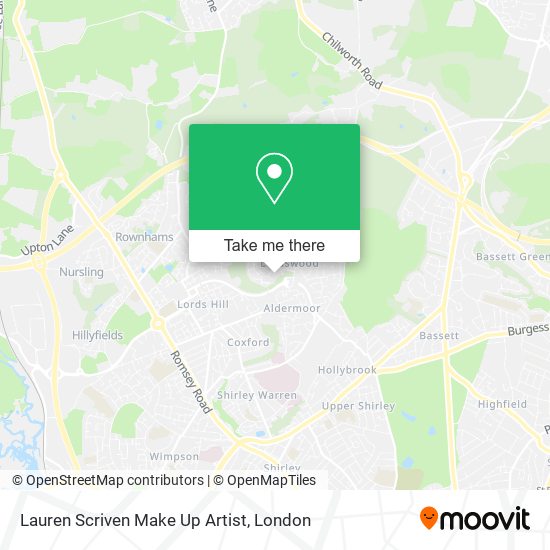 Lauren Scriven Make Up Artist map
