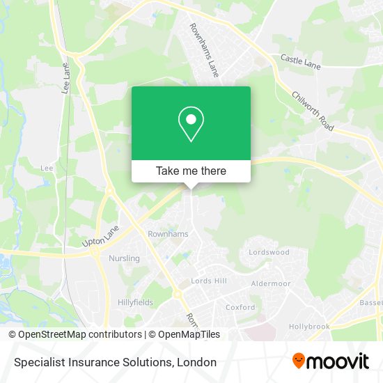 Specialist Insurance Solutions map