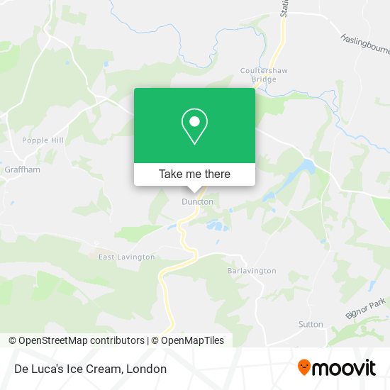 De Luca's Ice Cream map