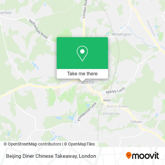 Beijing Diner Chinese Takeaway map