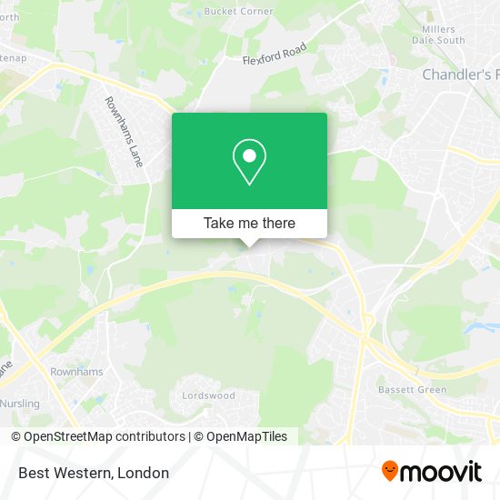 Best Western map