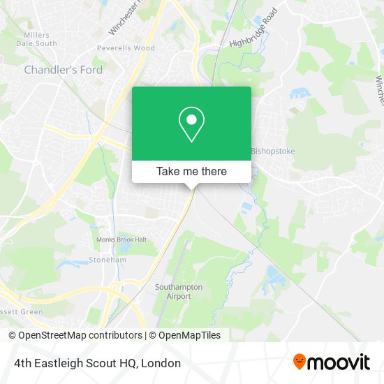 4th Eastleigh Scout HQ map