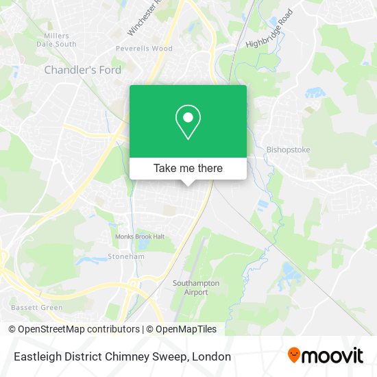 Eastleigh District Chimney Sweep map