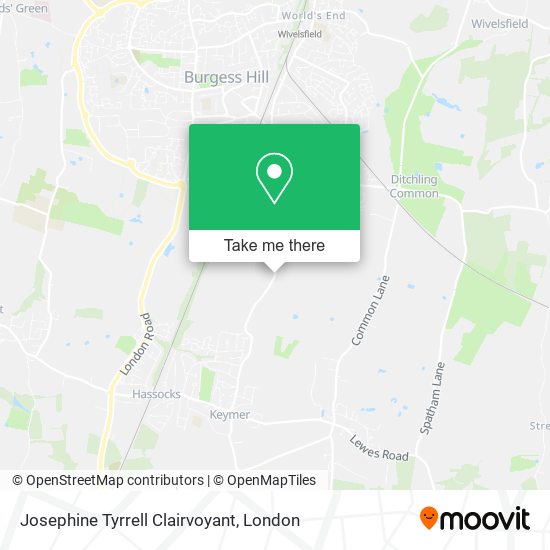Josephine Tyrrell Clairvoyant map