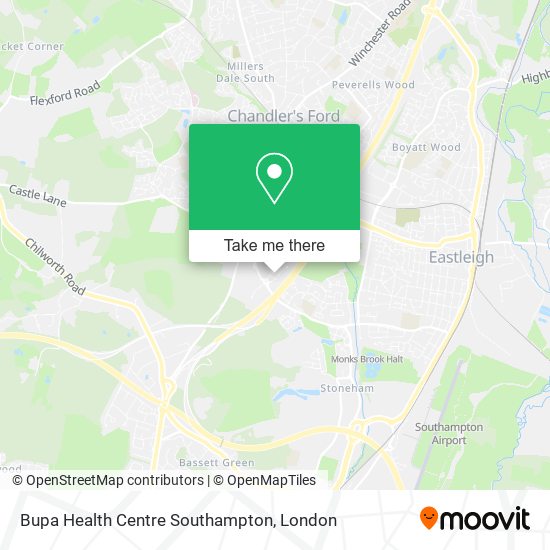 Bupa Health Centre Southampton map