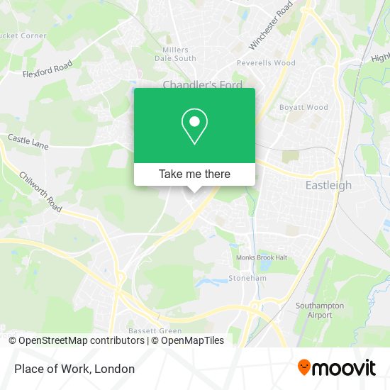 Place of Work map