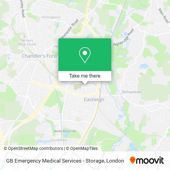 GB Emergency Medical Services - Storage map