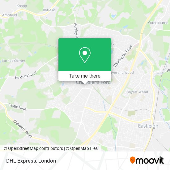 DHL Express map