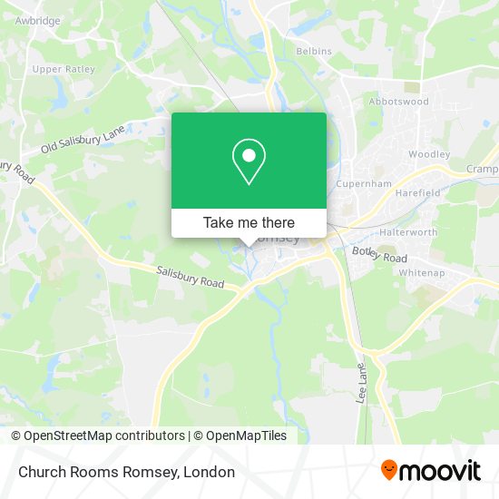 Church Rooms Romsey map