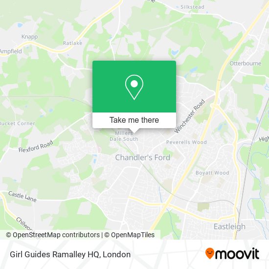 Girl Guides Ramalley HQ map