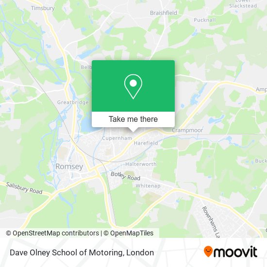 Dave Olney School of Motoring map