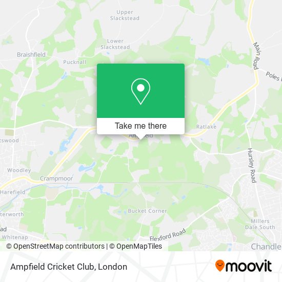 Ampfield Cricket Club map
