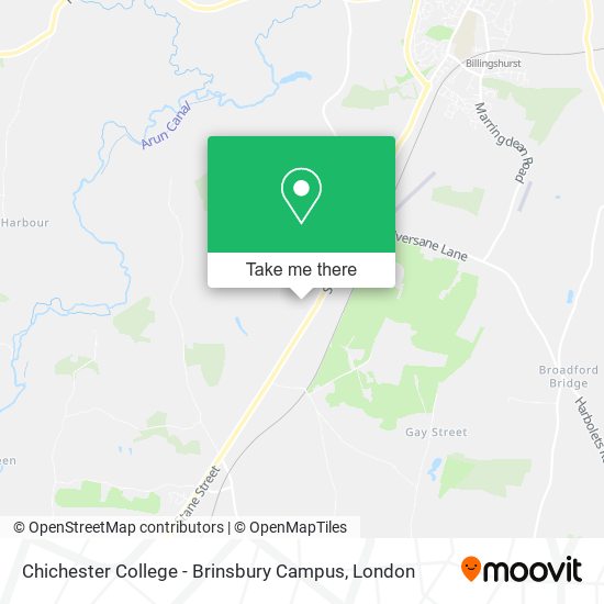 Chichester College - Brinsbury Campus map