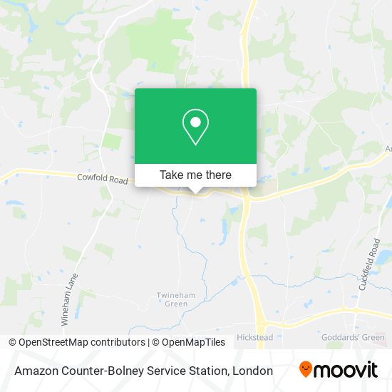 Amazon Counter-Bolney Service Station map