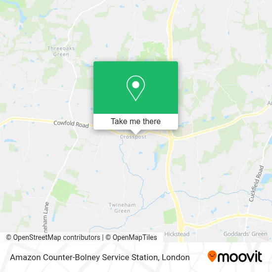 How to Get to Amazon Counter-Bolney Service Station in Mid Sussex by ...