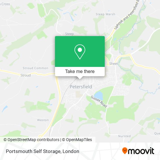 Portsmouth Self Storage map