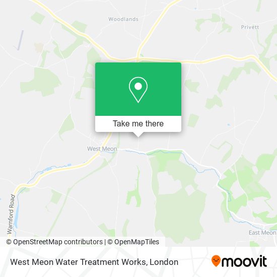 West Meon Water Treatment Works map