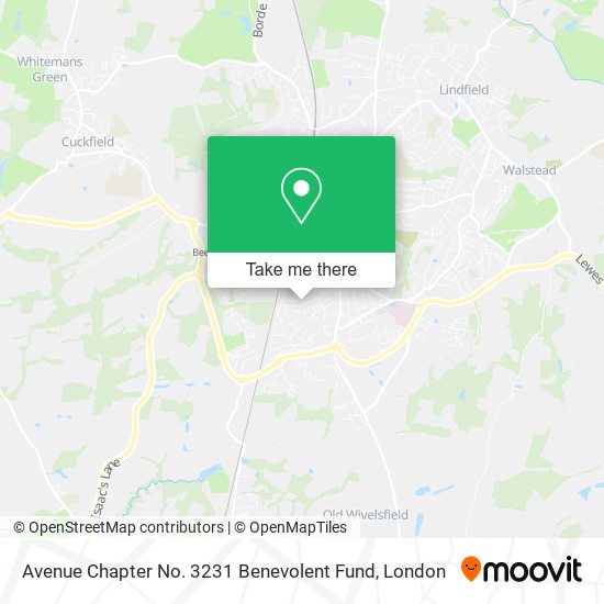 Avenue Chapter No. 3231 Benevolent Fund map