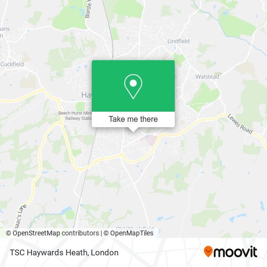 TSC Haywards Heath map