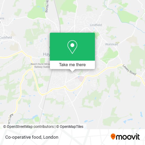Co-operative food map