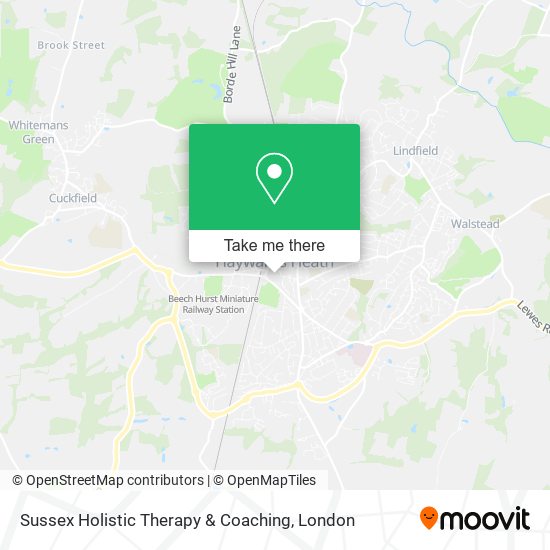 Sussex Holistic Therapy & Coaching map