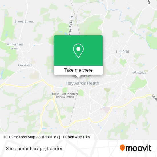 San Jamar Europe map