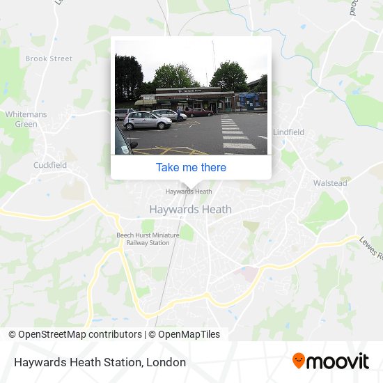 Haywards Heath Station map