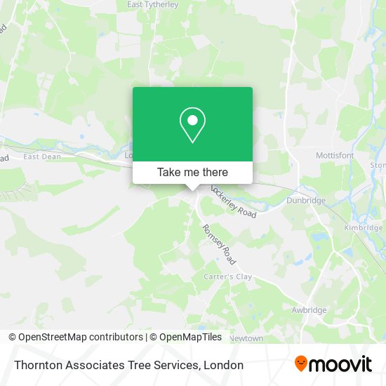 Thornton Associates Tree Services map
