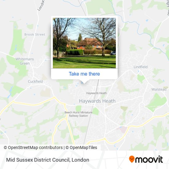 Mid Sussex District Council map