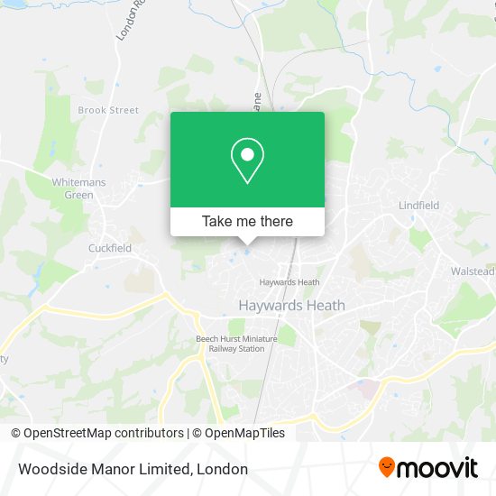 Woodside Manor Limited map