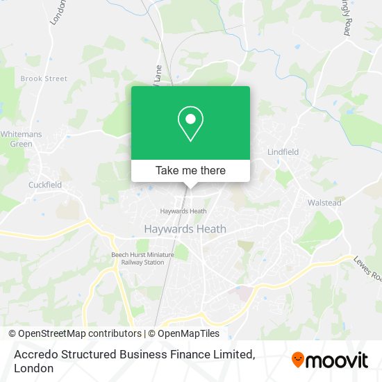 Accredo Structured Business Finance Limited map