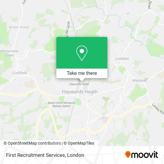 First Recruitment Services map