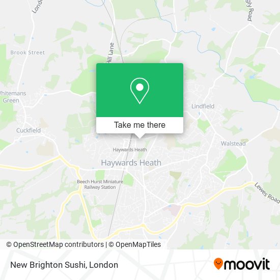 New Brighton Sushi map