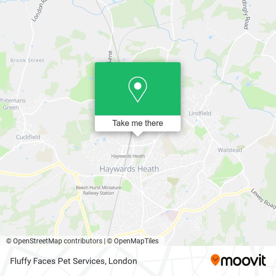 Fluffy Faces Pet Services map