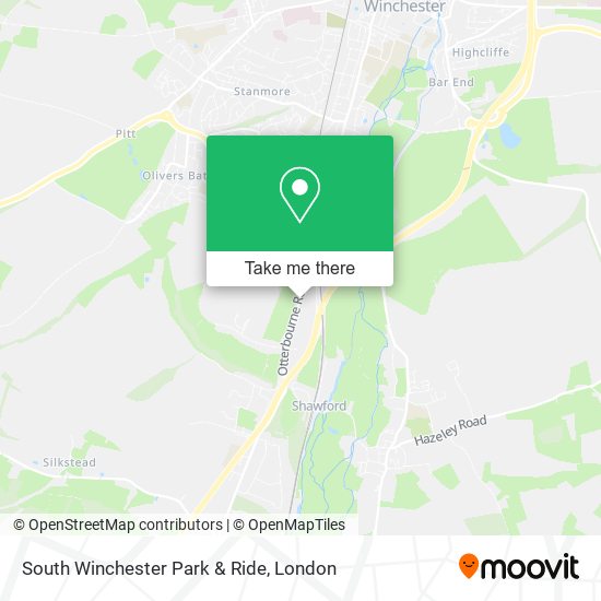 How to get to South Winchester Park & Ride in London by train or bus?