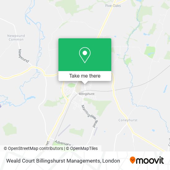 Weald Court Billingshurst Managements map