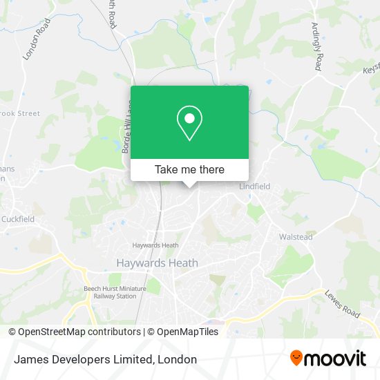 James Developers Limited map