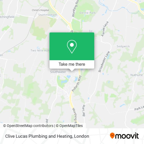 Clive Lucas Plumbing and Heating map