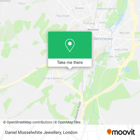 Daniel Musselwhite Jewellery map