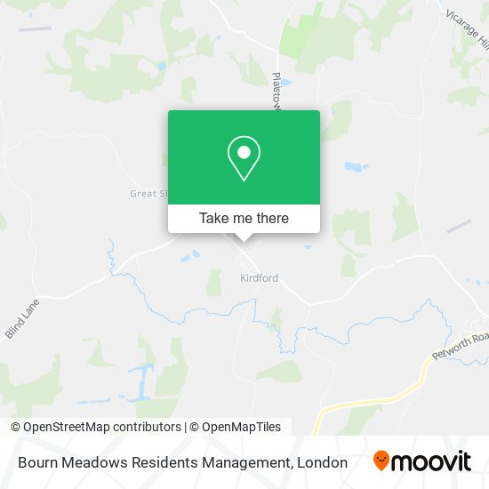 Bourn Meadows Residents Management map