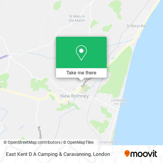 East Kent D A Camping & Caravanning map