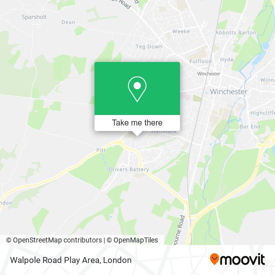 Walpole Road Play Area map