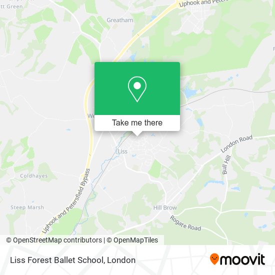 Liss Forest Ballet School map
