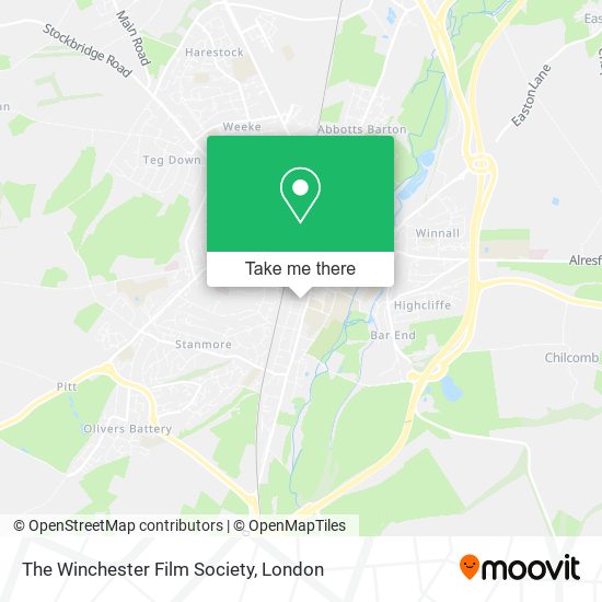 The Winchester Film Society map